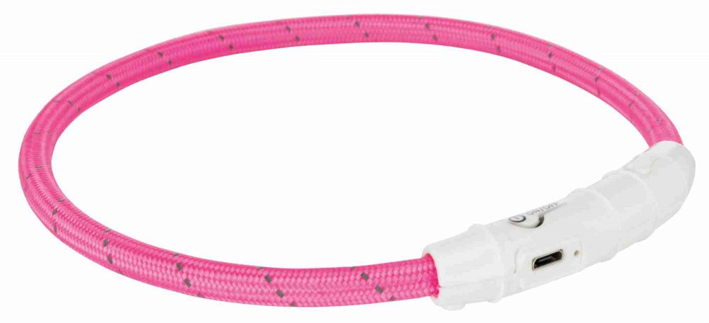 Trixie Safer Life Világító Nyakörv Tölthető 35cm Pink Trixie Safer Life Világító Nyakörv Tölthető 35cm Pink